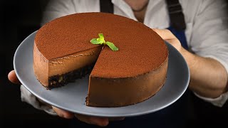 картинка: Шоколадный чизкейк без печенья. Мега вкусно и просто! Amazing chocolate cheesecake recipe.