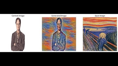 AI Pam paints Dwight - Neural Style Transfer