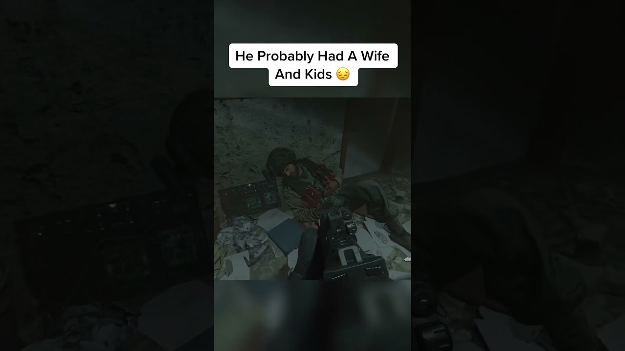 He Probably Had A Wife And Kids Call Of Duty Modern Warfare 2
