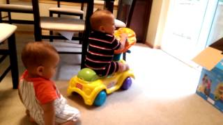 Parker and Grayson Birthday Present Fun