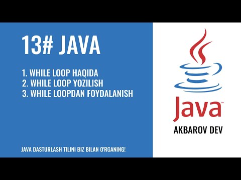 Video: Java'da while true nima?