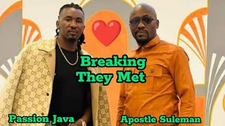 BREAKING‼️ PROPHET PASSION JAVA MEETS APOSTLE JOHNSON SULEMAN. WOW 😲😲😲