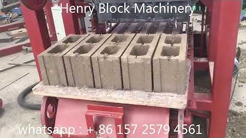 QT4 24 semi automatic concrete block making machine testing for customers