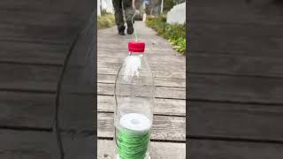 Genius Plastic Bottle Rope Dispenser Hack! 🧵🍾