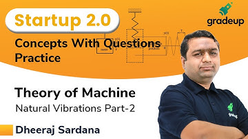 Natural Vibrations | Theory of Machine | Part 2 | GATE 2021 | Dheeraj Sir | Gradeup