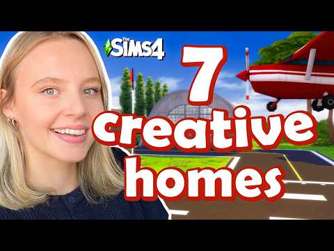 7 CREATIVE homes for your Sims to live in - to inspire your gameplay (airplane hangar?!)