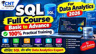 SQL Full Course for Data Analytics 2026 🔥 | Basic to Advanced SQL in Hindi | 100% Practical |