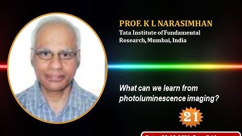 21st webinar ROWS 2021 by PROF. K L NARASIMHAN ,TIFR, Mumbai, India.