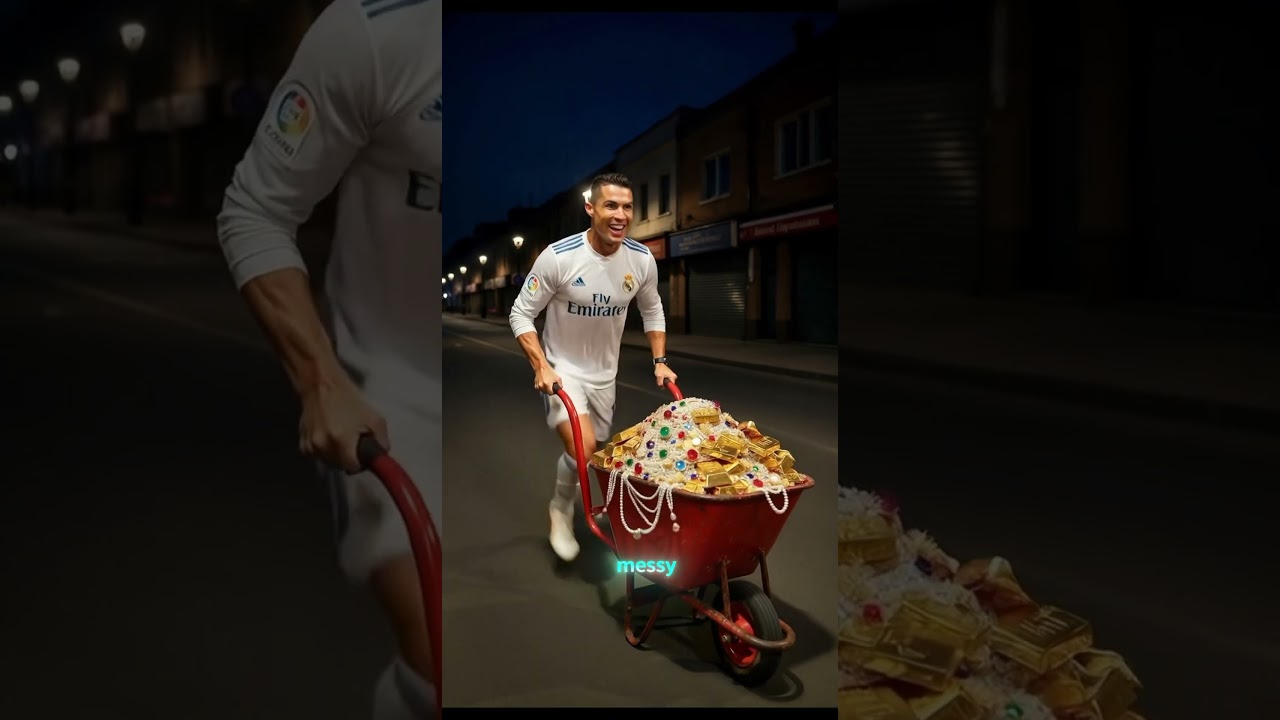Ronaldo Built a Diamond Motorcycle for Poor Messi Neymar is SHOCKED! 😱🔥