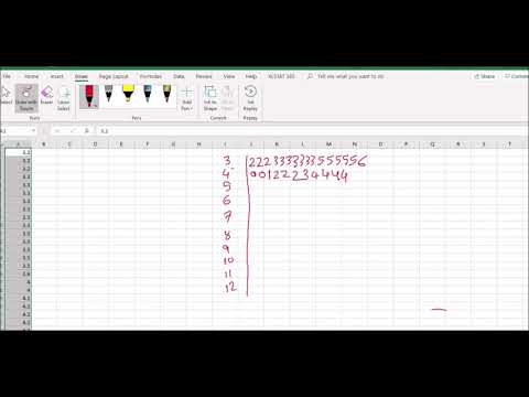 Stem and Leaf Plot Using Excel Decimals