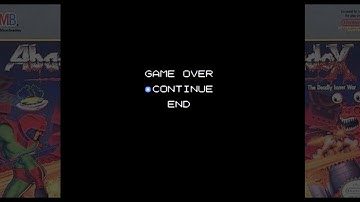 Abadox: The Deadly Inner War - Game Over (NES)