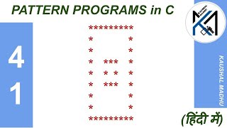 C Program to Display Pattern-41 in Hindi | Kaushal Madhu