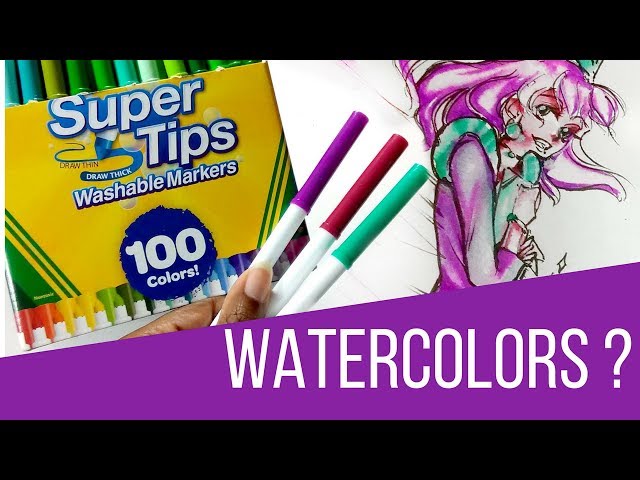 CRAYOLA Super Tips Washable Markers [100 Colors]