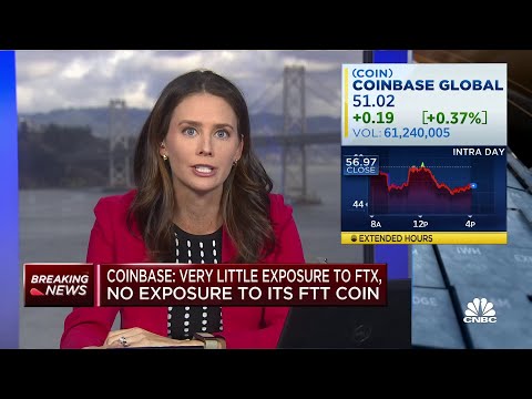 Coinbase says it has very little exposure to ftx, none to ftt coin