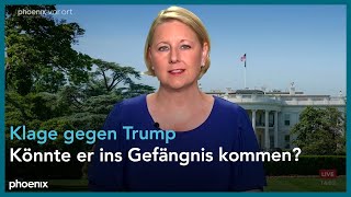 Gudrun Engel und Ralph Freund zur Anklage gegen Donald Trump am 15.08.23