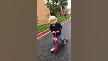 Grace riding the ScuttleBug