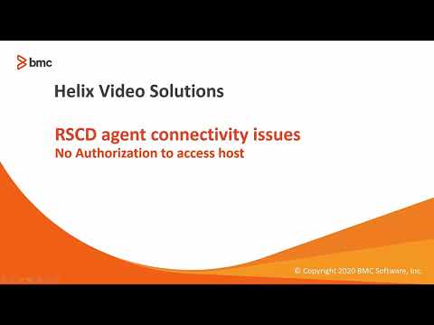 RSCD Agent Connectivity Issues - 