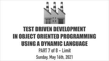 TDD in OOP - Part 7 of 8 - Limit