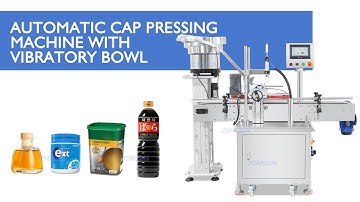 How to Use ZS-PG01 Automatic Pneumatic Soy Sauce Bottle Cap Feeding Pressing Snap Capping Machine