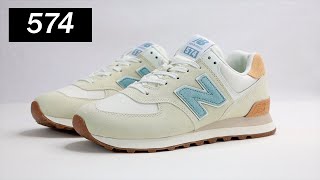 NEW BALANCE 574 SEA SALT WITH OCEAN HAZE | REVIEW & ON FEET