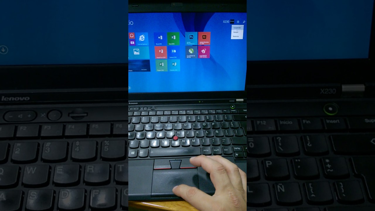 Lap Top Lenovo X230 / Encendido y apagado rápido - YouTube