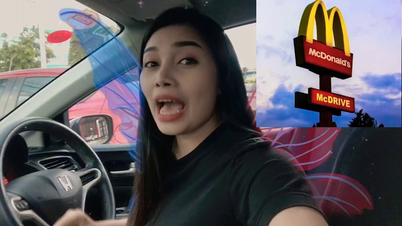 สั่งอาหารเหมือนคันก่อนหน้านี้ Drive thru Mcdonald