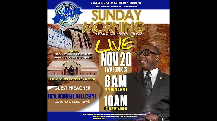 Hybrid Sunday Service with Jerome Gillespie