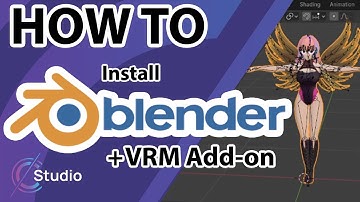 How to Install Blender and the VRM Add-on