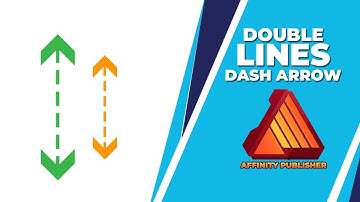 How to insert double lines dash arrow in affinity publisher