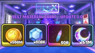 The Mew BEST Material Guide for UTDX Update 3.0