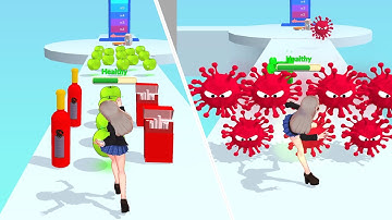 RUN HEALTHY 🍏🔥- All Levels Gameplay Walkthrough Android, iOS