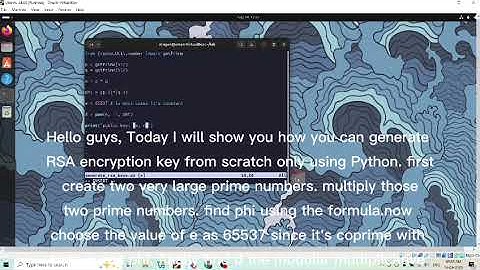RSA Encryption from scratch in Python