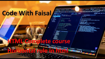 Horizontal line in HTML | horizontal rule | html tutorial in Urdu/Hindi | html biggner course