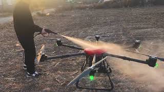 Hexacopter Cleaning Drone Winter Test Stable Safe Waterproof Low Temperature Performance