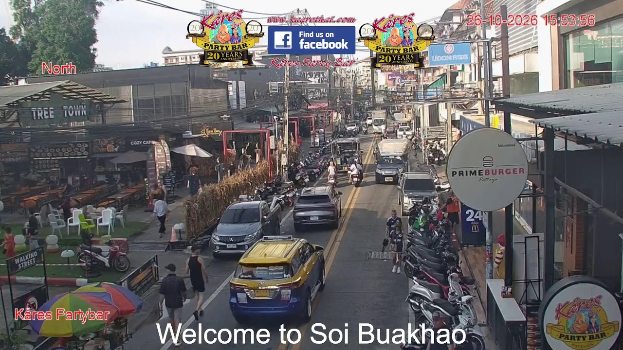 Soi Buakhao, Pattaya Live Street View — Pattaya, Chon Buri live camera thumbnail