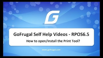 How to Open/Install Print Tool | GoFrugal RPOS 6.5