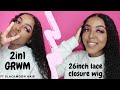 2 in 1 GRWM ft Black moon hair 26inch lace closure wig | South African YouTuber| Namolinah
