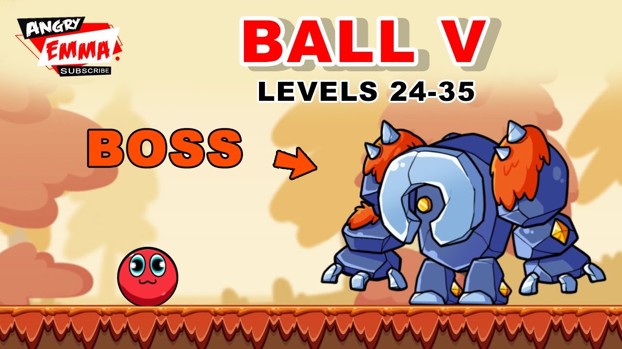 🔴Ball V - Red Boss Challenge - Levels 24-35 + BOSS - YouTube
