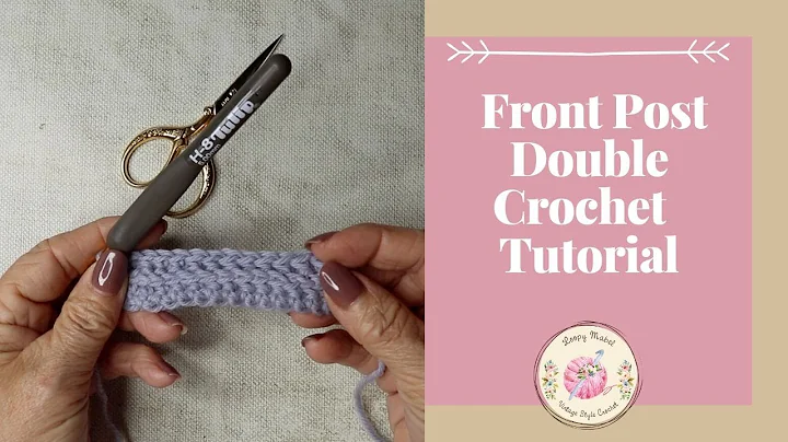 Crochet Stitch Tutorial: Front Post Double Crochet Stitch (Single US)