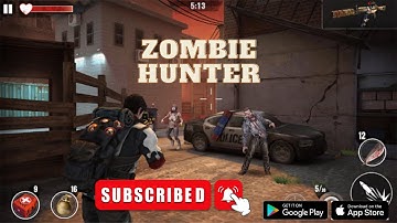 ZOMBIE HUNTER - Gameplay Walkthrough Part 1 Region 1 (iOS,Android Gameplay)