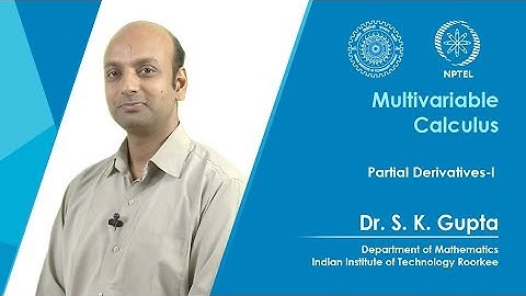 Lecture 05: Partial  Derivatives-I