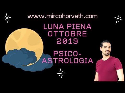 Video: La luna crescente di ottobre 2019