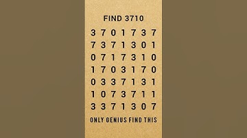 Find the number 3710 - Math Quiz #math #quiz #shorts