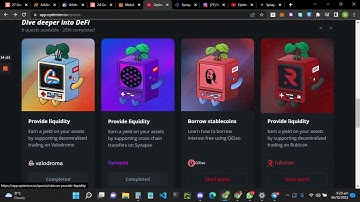 Optimism Quests (Synapse, Rubicon, Kwenta) Tasks Step, Part 2.