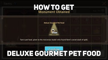 Crusaders Quest - How to get Monument - Deluxe Gourmet Pet Food