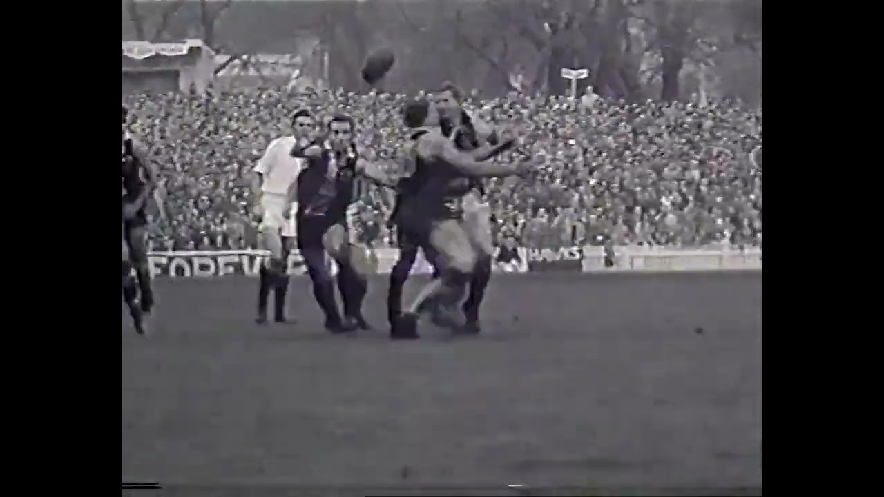 Round 8 1963 St Kilda vs Hawthorn Junction Oval - silent footage, shot from ground level.