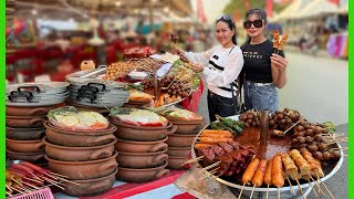 SANGKRAn In Battambong 2024, street food on Khmer New Year! tastiest food from different districts.