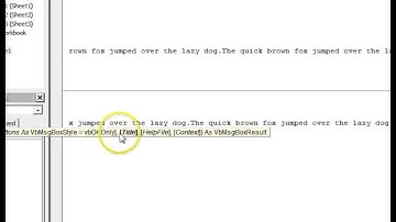 Excel VBA Coding & Development. Display a message using Msgbox function.