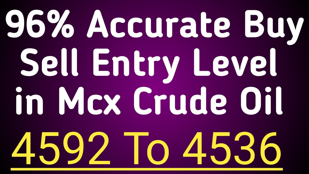 Mcx Crude Trading Strategy || Best Profitable Tips || Accurate Buy Sell Level  ||