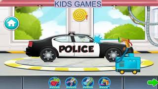 Police Car Salon Simulation Game, Car Wash, Clean Dirty Car screenshot 2